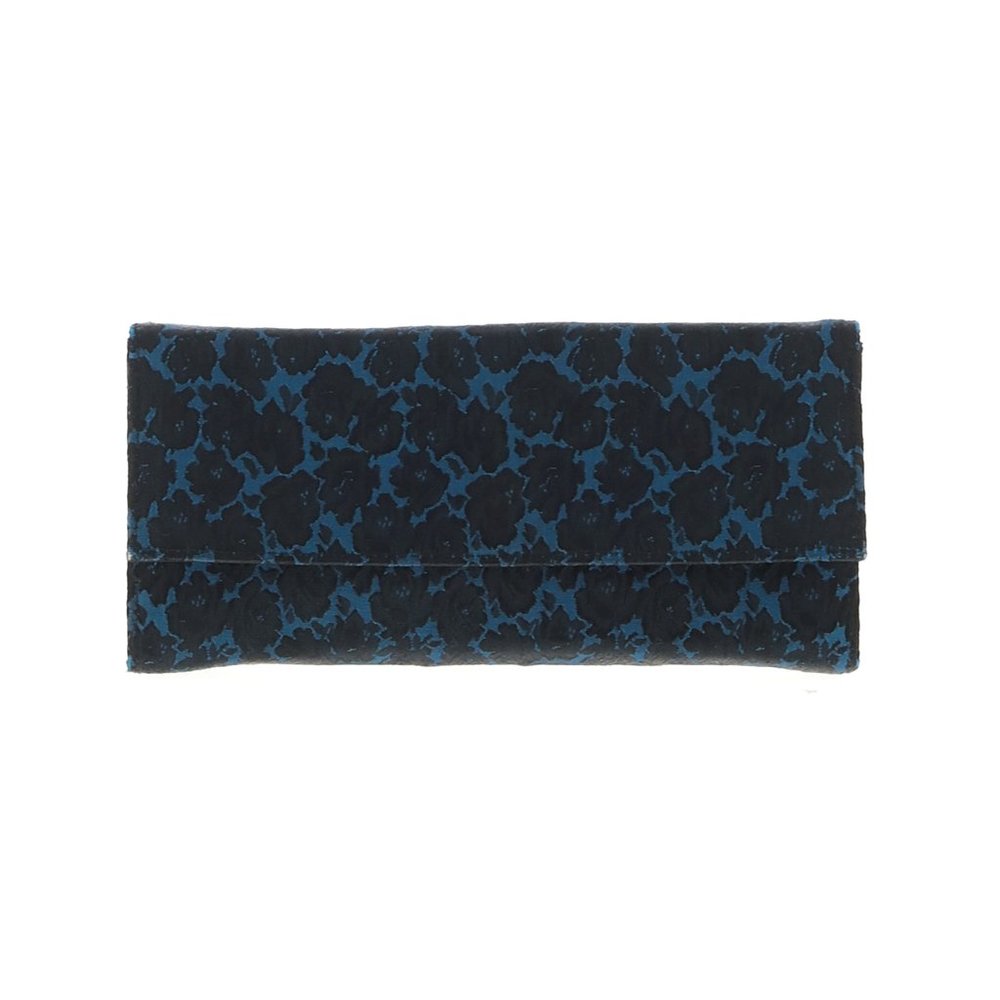 Vintage Blue & Black Accordion Pocketbook